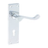200034_w1.jpg Victorian Scroll Lock Handles - Polished Chrome 152 x 42