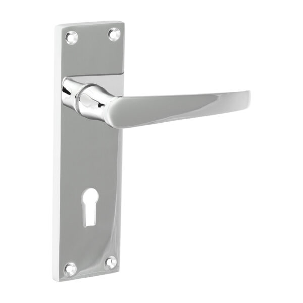 200075_w1.jpg Victorian Straight Lock Handles - Polished Chrome 152 x 43