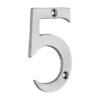 Stacked from 6 images. Method=B (R=8,S=4) Door Numeral 5 - Satin Chrome 75mm