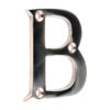 Stacked from 8 images. Method=B (R=8,S=4) Door Letter B - Polished Brass 64mm