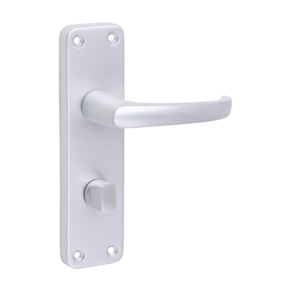 200146_w1.jpg Contractors Lever Bathroom|Privacy Handles - Satin Anodised Aluminium 154 x 40