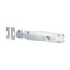 Stacked from 4 images. Method=B (R=8,S=4) Architectural Flat Section Bolt - Satin Chrome 150 x 35mm