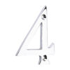 Door Numeral 4 - Polished Chrome 75mm