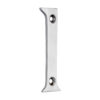 Door Numeral 1 - Satin Chrome 75mm