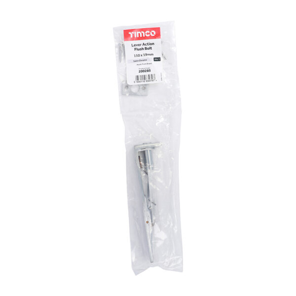 Stacked from 11 images. Method=B (R=8,S=4) Lever Action Flush Bolt - Satin Chrome 150 x 19mm