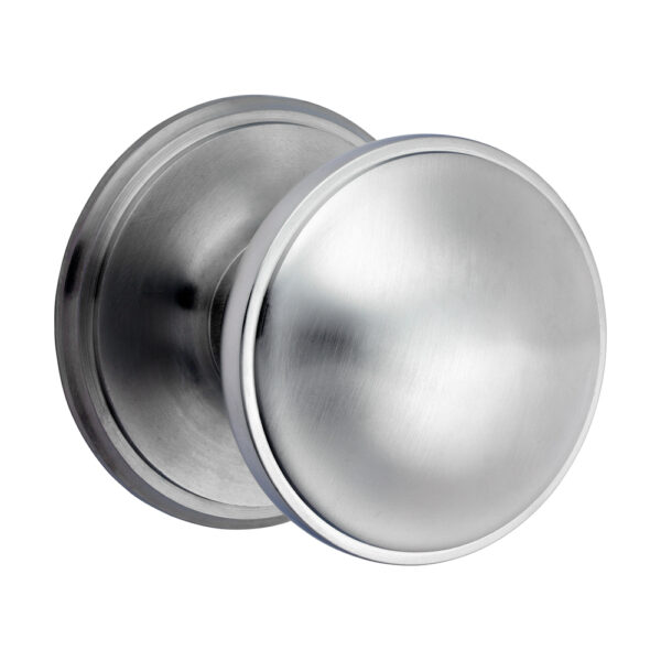 Centre Door Knob - Satin Chrome 66mm