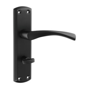 Zeta Bathroom Handles - Matt Black 175 x 45