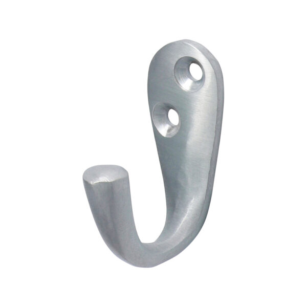 Stacked from 11 images. Method=B (R=8,S=4) Single Robe Hook - Satin Chrome 44 x 18mm