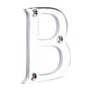 Stacked from 12 images. Method=B (R=8,S=4) Door Letter B - Polished Chrome 64mm