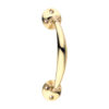 Bow Handle - Polished Brass 152mm