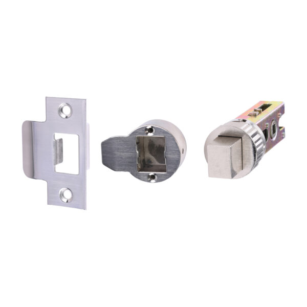 Stacked from 8 images. Method=B (R=8,S=4) Quick Fit Round Deadbolt – Nickel 64 case / 45 backset