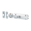 Stacked from 4 images. Method=B (R=8,S=4) Architectural Flat Section Bolt - Satin Chrome 100 x 35mm