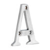 Door Letter A - Satin Chrome 60mm