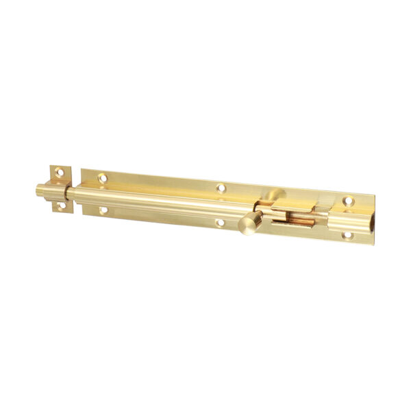 Stacked from 6 images. Method=B (R=8,S=4) Straight Barrel Bolt - Polished Brass 150 x 25mm