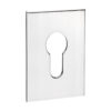 Euro Profile Self-Adhesive Escutcheon - Oblong - Polished Stainless Steel 65 x 47