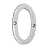 Door Numeral 0 - Polished Chrome 81mm