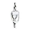 Urn Pattern Door Knocker - Polished Chrome 166 x 60