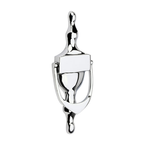 Urn Pattern Door Knocker - Polished Chrome 166 x 60