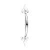 Fleur De Lys Pull Handle - Polished Chrome 178mm