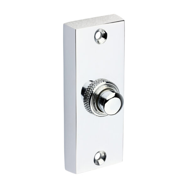 Traditional Door Bell Push - Polished Chrome 80 x 31