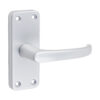 Contractors Lever Latch Handles - Satin Anodised Aluminium 103 x 40