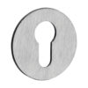 Euro Profile Self-Adhesive Escutcheon - Round - Satin Stainless Steel 52mm