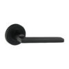Radmore Lever On Rose Handles - Matt Black 51mm