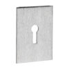 Lock Profile Self-Adhesive Escutcheon - Oblong - Satin Stainless Steel 65 x 47