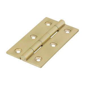 Solid Drawn Hinge - Solid Brass - Polished Brass 75 x 40
