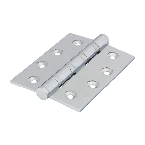 Performance Ball Race Hinge - Solid Brass - Polished Chrome 102 x 76