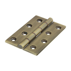 Double Phosphor Bronze Washered Butt Hinge - Solid Brass - Antique Brass 102 x 67