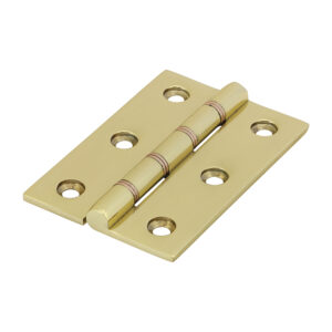 Double Phosphor Bronze Washered Butt Hinge - Solid Brass - Polished Brass 76 x 50