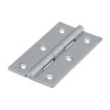 Solid Drawn Hinge - Solid Brass - Polished Chrome 75 x 40