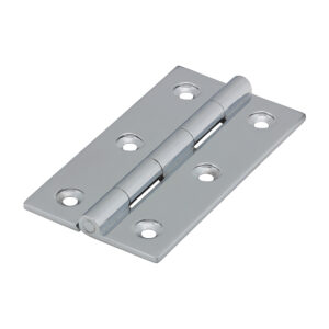 Solid Drawn Hinge - Solid Brass - Polished Chrome 75 x 40