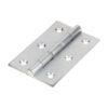 Double Steel Washered Butt Hinge - Solid Brass - Satin Chrome 76 x 50