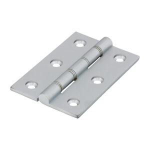 Double Stainless Steel Washered Butt Hinge - Solid Brass - Satin Chrome 76 x 50