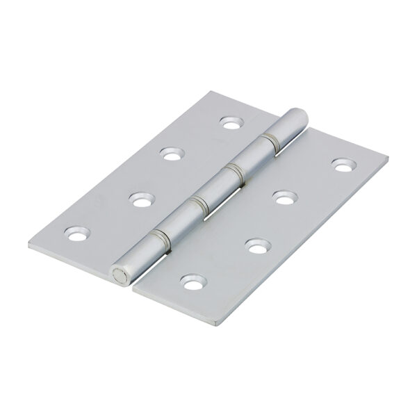 Double Steel Washered Butt Hinge - Solid Brass - Satin Chrome 102 x 67