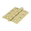 Performance Ball Race Hinge - Solid Brass - Polished Brass 102 x 76