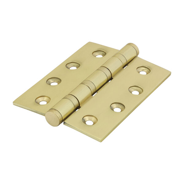 Performance Ball Race Hinge - Solid Brass - Polished Brass 102 x 76