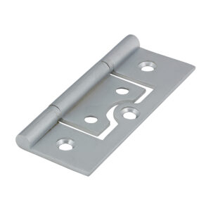Plain Bearing Flush Hinge - Solid Brass - Satin Chrome 75 x 50