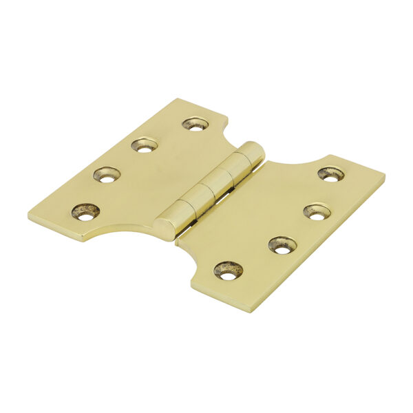 Parliament Hinge (488) - Solid Brass - Polished Brass 102 x 100