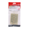Double Steel Washered Butt Hinge - Solid Brass - Polished Brass 102 x 67
