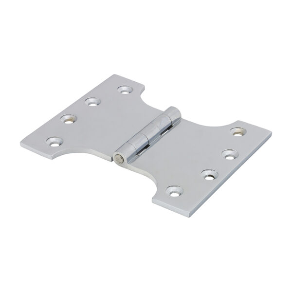 Parliament Hinge (488) - Solid Brass - Polished Chrome 102 x 125