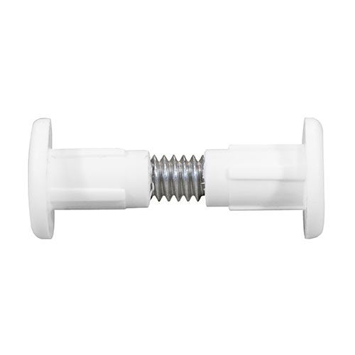 Plastic Cabinet Connector Bolts – White 28mm