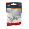 Plastic Cabinet Connector Bolts – White 28mm