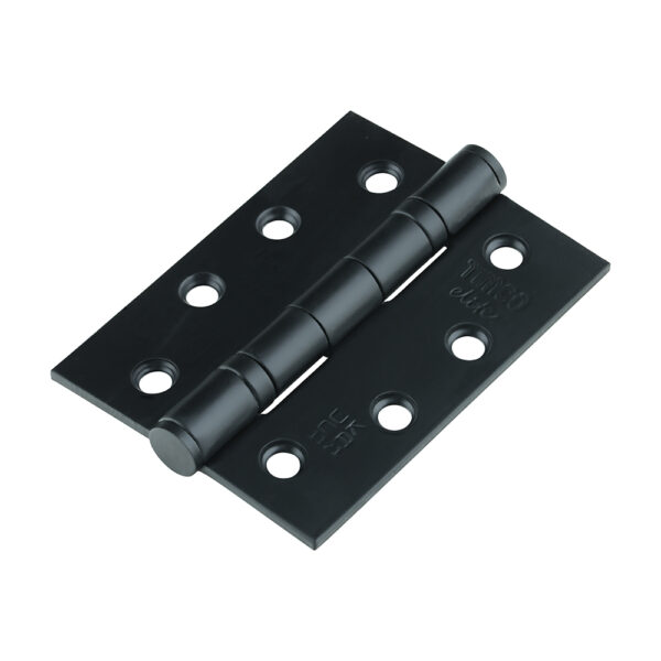 Grade 13 Fire Door Hinges - Matt Black Stainless Steel  101 x 76 x 3