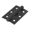 Grade 7 Ball Bearing Fire Door Hinges - Epoxy Black 76 x 50 x 2.0