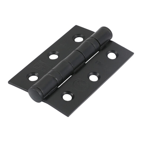 Grade 7 Ball Bearing Fire Door Hinges - Epoxy Black 76 x 50 x 2.0
