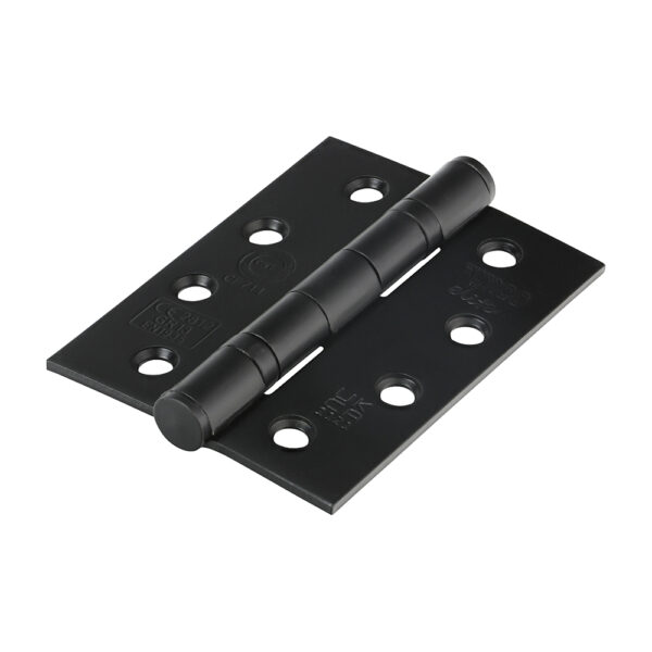 Grade 13 Fire Door Hinges - Matt Black Stainless Steel 101 x 76 x 3