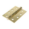 Twin Ball Bearing Hinges - Steel - Electro Brass 102 x 76